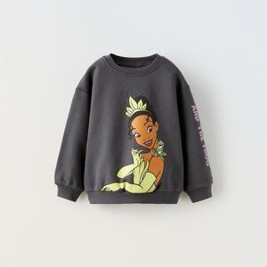 NWT Zara 9-12m Disney Princess and the frog Tiana sweater soft interior